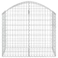Miniatyrbillede 4 af 6: Plantekrukker - Living buet gabionkurv 100x50x80/100 cm galvaniseret jern