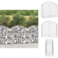 Miniatyrbillede 1 af 6: Plantekrukker - Living buet gabionkurv 100x50x80/100 cm galvaniseret jern