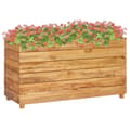Pikkukuva 2 / 11: Kukkaruukut & istutuslaatikot - Living Korotettu kukkalaatikko 100x40x55 cm kierrätetty tiikki/teräs