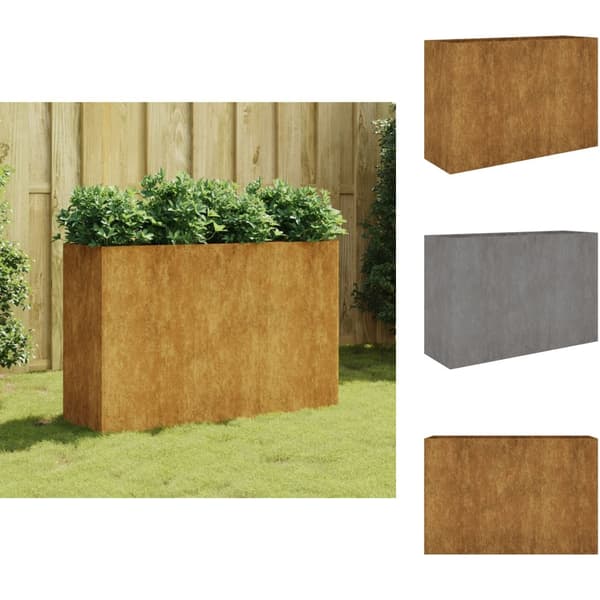 Kukkaruukut & istutuslaatikot - Living Korotettu kukkalaatikko 120x40x80 cm Corten teräs