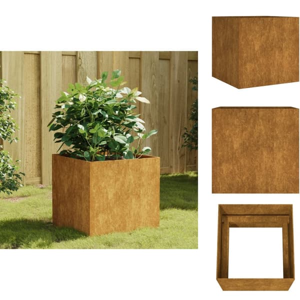 Plantekrukker - Living plantekasse 40x41x40 cm cortenstål