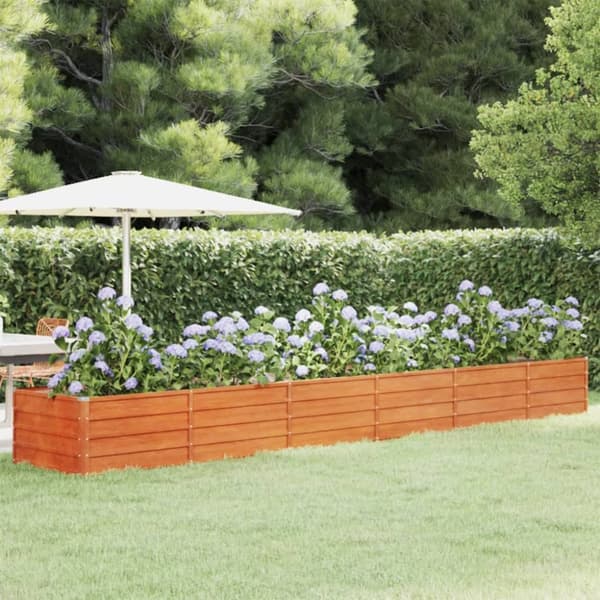 Plantekrukker - Living højbed 480x80x45 cm cortenstål rustfarvet