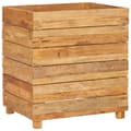 Pikkukuva 3 / 11: Kukkaruukut & istutuslaatikot - Living Korotettu kukkalaatikko 50x40x55 cm kierrätetty tiikki ja teräs