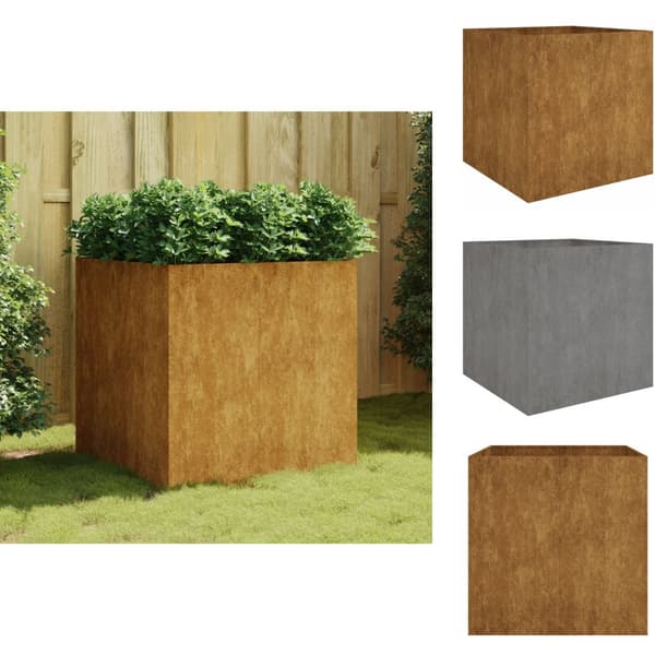 Plantekrukker - Living plantekasse 80x80x80 cm cortenstål