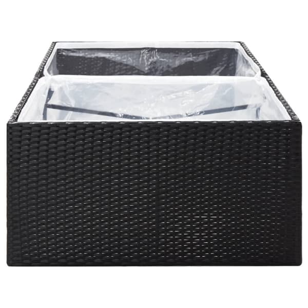 Odlingslåda svart 157x80x40 cm konstrotting - Odlingslåda - Odlingslådor - Home & Living