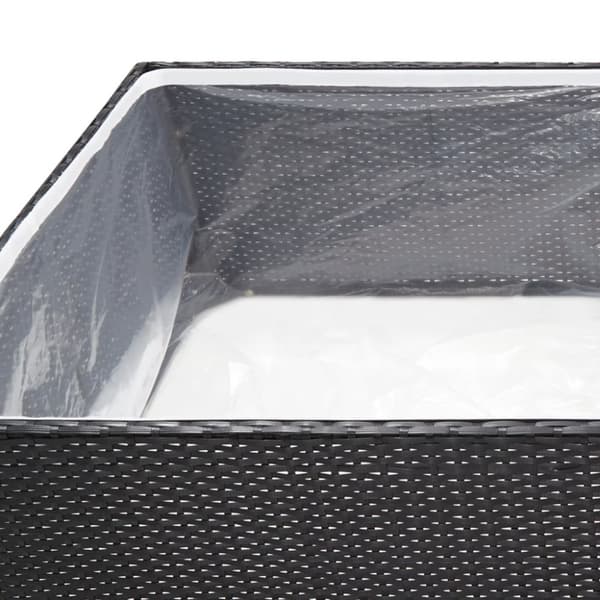 Odlingslåda svart 157x80x40 cm konstrotting - Odlingslåda - Odlingslådor - Home & Living
