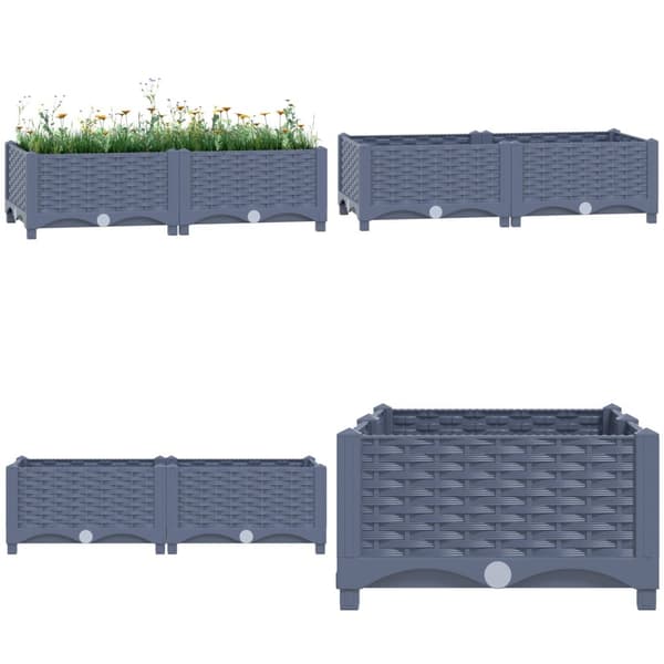 Højbed 80x40x23 cm polypropylen - Højbed - Højbede - Home & Living