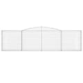 Miniatyrbillede 5 af 6: Buede gabionkurve 2 stk. 400x30x100/120 cm galvaniseret jern - Gabion-kurv - Gabion-kurve - Home & Living