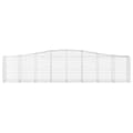 Miniatyrbillede 5 af 7: Buede gabionkurve 2 stk. 400x50x80/100 cm galvaniseret jern - Gabion-kurv - Gabion-kurve - Home & Living