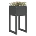 Miniatyrbillede 4 af 9: Plantekasser 2 stk. 40x40x81 cm massivt fyrretræ grå - Plantekasse - Plantekasser - Home & Living