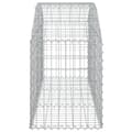 Miniatyrbillede 5 af 6: Buet gabionkurv 150x50x60/80 cm galvaniseret jern - Gabion-kurv - Gabion-kurve - Home & Living