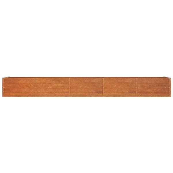 Højbed 400x80x45 cm cortenstål rustfarvet - Højbed - Højbede - Home & Living