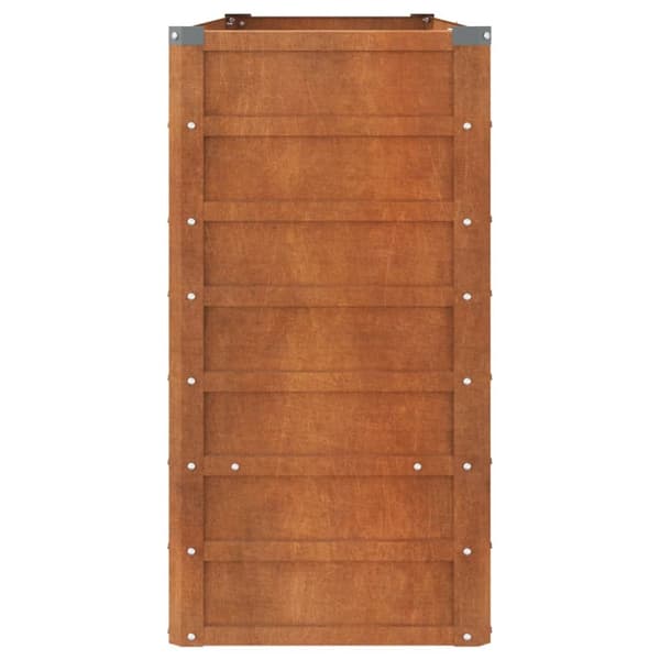 Korotettu kukkalaatikko ruoste 160x40x77 cm Corten teräs - Puutarhan Korotettu Kukkalaatikko - Puutarhan Korotetut Kukkalaatikot - Home & Living