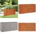 Pikkukuva 1 / 9: Korotettu kukkalaatikko ruoste 160x40x77 cm Corten teräs - Puutarhan Korotettu Kukkalaatikko - Puutarhan Korotetut Kukkalaatikot - Home & Living