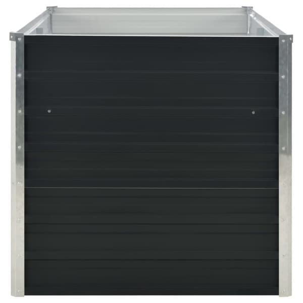 Hævet plantekasse 160x80x77 cm galvaniseret stål antracitgrå - Hævet Havekasse - Hævet Havekasser - Home & Living