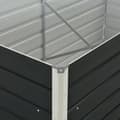 Miniatyrbillede 6 af 8: Hævet plantekasse 160x80x77 cm galvaniseret stål antracitgrå - Hævet Havekasse - Hævet Havekasser - Home & Living