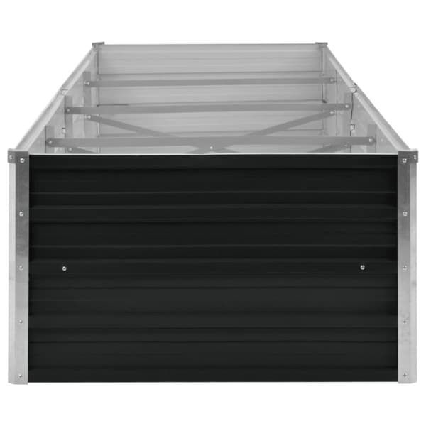 Hævet plantekasse 320x80x45 cm galvaniseret stål antracitgrå - Plantekasse - Plantekasser - Home & Living