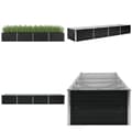 Miniatyrbillede 1 af 8: Hævet plantekasse 320x80x45 cm galvaniseret stål antracitgrå - Plantekasse - Plantekasser - Home & Living