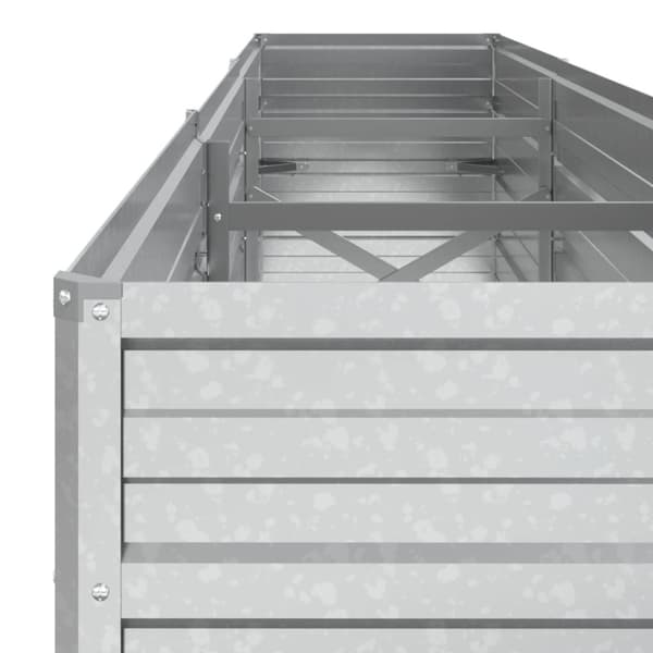 Højbed 240x40x45 cm galvaniseret stål sølvfarvet - Højbed - Højbede - Home & Living