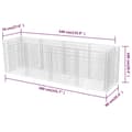 Miniatyrbillede 7 af 7: Gabion-højbed 360x90x100 cm stål - Gabion-højbed - Gabion-højbede - Home & Living