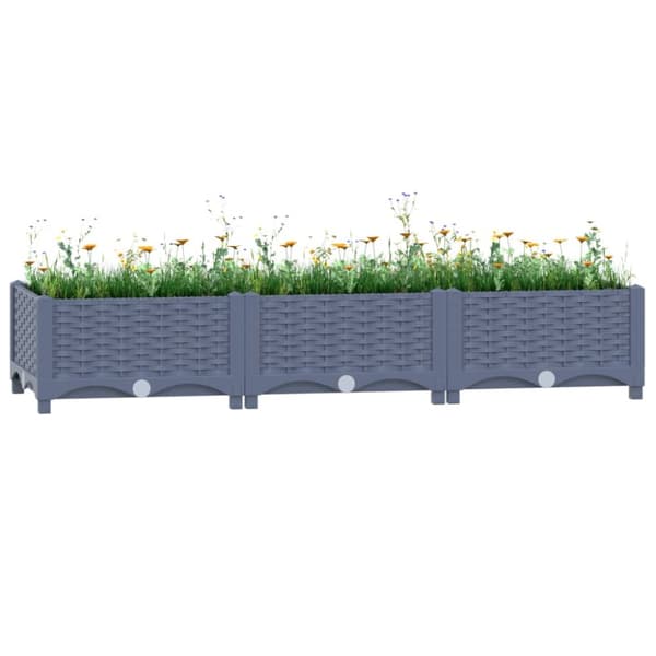 Upphöjd odlingslåda 120x40x23 cm polypropen - Odlingslåda - Odlingslådor - Home & Living