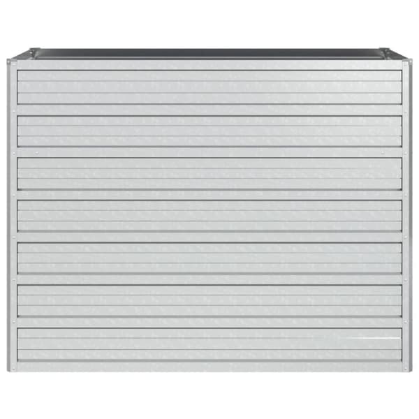 Odlingslåda upphöjd galvaniserat stål 100x40x77 cm silver - Odlingslåda - Odlingslådor - Home & Living