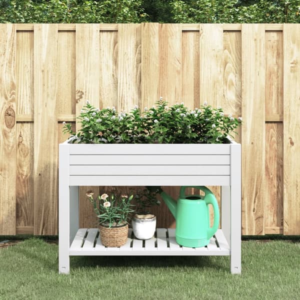 Højbed 110x45x79 cm polypropylen hvid - Højbed - Højbede - Home & Living