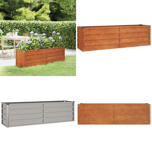 Højbed 160x40x45 cm cortenstål rustfarvet - Højbed - Højbede - Home & Living