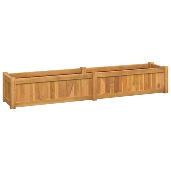 Plantekasse 150x30x25 cm massivt teaktræ - Højbed - Højbede - Home & Living