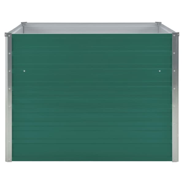 Hævet havekasse 100 x 100 x 77 galvaniseret stål grøn - Hævet Havekasse - Hævet Havekasser - Home & Living