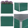 Miniatyrbillede 1 af 7: Hævet havekasse 100 x 100 x 77 galvaniseret stål grøn - Hævet Havekasse - Hævet Havekasser - Home & Living