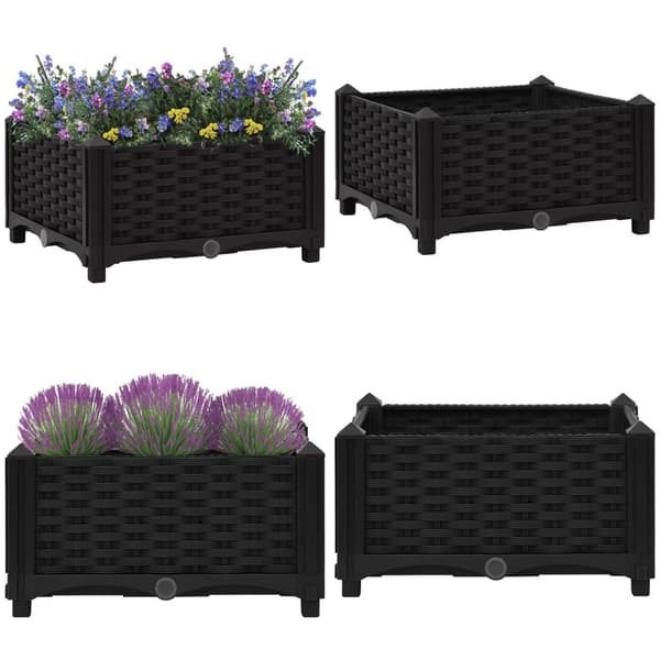 Upphöjd odlingslåda 40x40x23 cm polypropen - Odlingslåda - Odlingslådor - Home & Living
