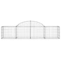 Miniatyrbillede 5 af 7: Buede gabionkurve 3 stk. 200x50x40/60 cm galvaniseret jern - Gabion-kurv - Gabion-kurve - Home & Living