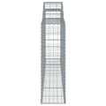Miniatyrbild 6 av 7: Gabioner bågformade 3 st 300x30x100/120 cm galvaniserat järn - Gabion - Gabioner - Home & Living