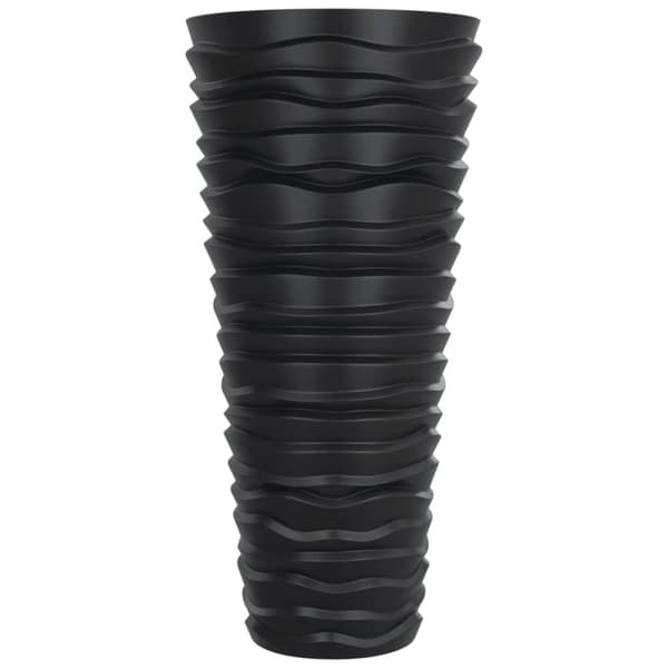 Plantekrukke 18/45 l udtagelig indsats rillet design antracit - Plantekrukke - Plantekrukker - Home & Living