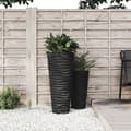 Miniatyrbillede 2 af 7: Plantekrukke 18/45 l udtagelig indsats rillet design antracit - Plantekrukke - Plantekrukker - Home & Living