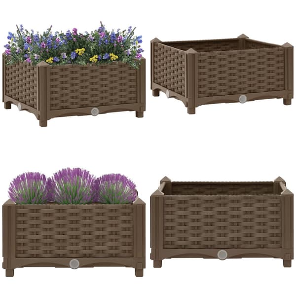 Upphöjd odlingslåda 40x40x23 cm polypropen - Odlingslåda - Odlingslådor - Home & Living