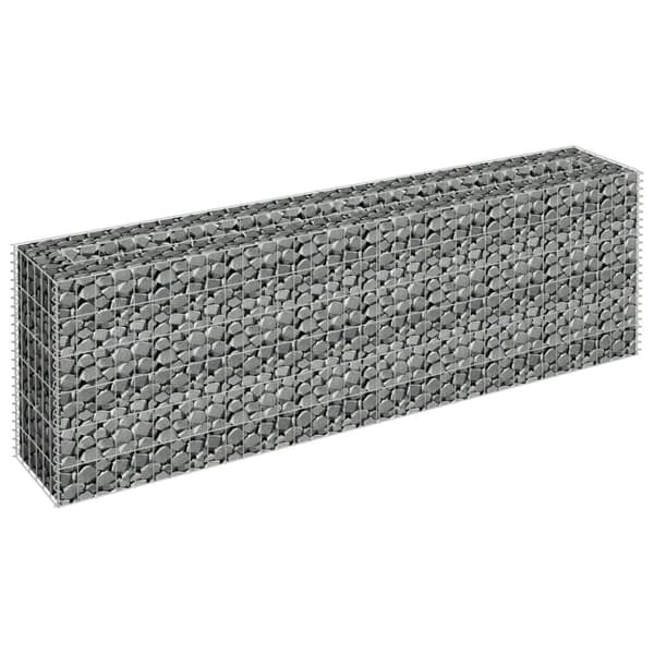 Gabion-højbed 180x30x60 cm galvaniseret stål - Gabion-højbed - Gabion-højbede - Home & Living