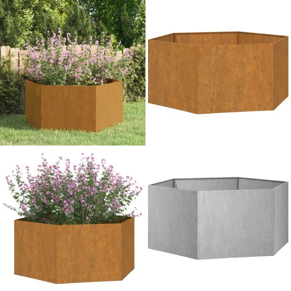 Plantekasse 90x90x45 cm cortenstål rustfarvet - Plantekasse - Plantekasser - Home & Living