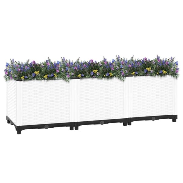 Upphöjd odlingslåda 120x40x38 cm polypropen - Odlingslåda - Blomlåda - Home & Living