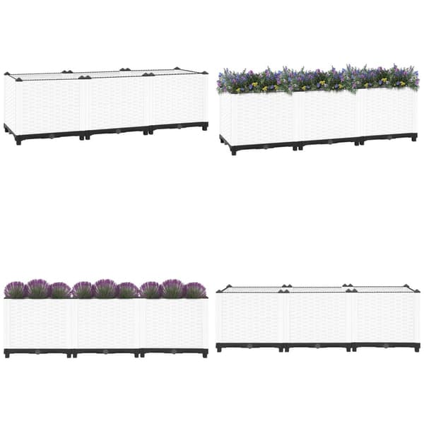 Upphöjd odlingslåda 120x40x38 cm polypropen - Odlingslåda - Blomlåda - Home & Living