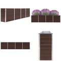 Pikkukuva 1 / 7: Korotettu puutarhalaatikko 320x40x77 cm galvanoitu ruskea - Korotettu Puutarhalaatikko - Korotetut Puutarhalaatikot - Home & Living