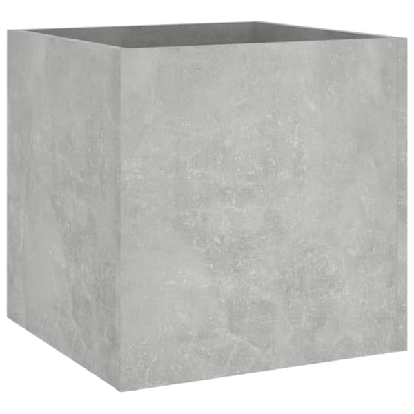 Plantekasse 40x40x40 cm konstrueret træ betongrå - Plantekasse - Plantekasser - Home & Living