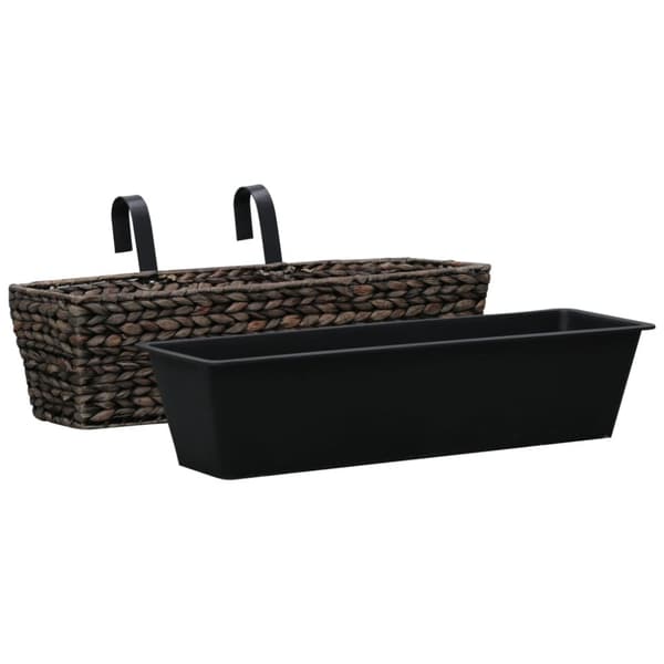 Plantekasser til haven 2 stk. Vandhyacint brun - Plantekasse - Plantekasser - Home & Living