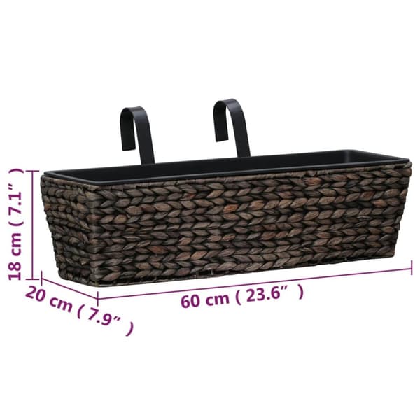 Plantekasser til haven 2 stk. Vandhyacint brun - Plantekasse - Plantekasser - Home & Living
