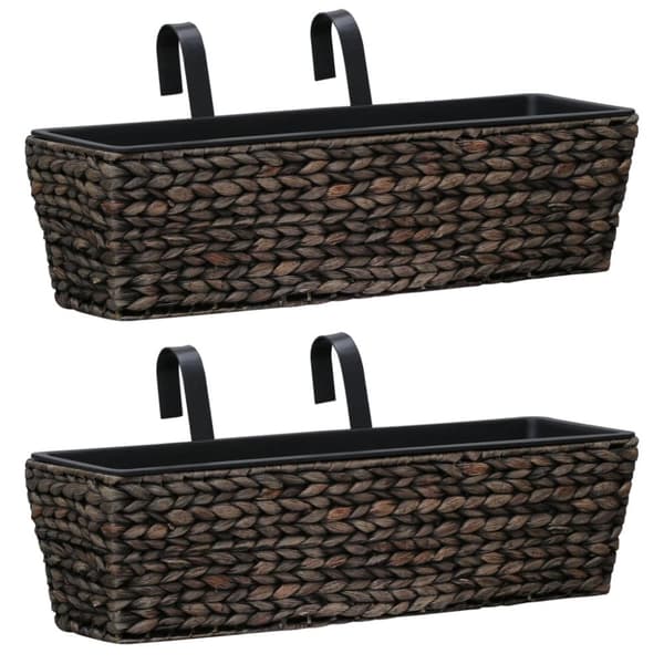 Plantekasser til haven 2 stk. Vandhyacint brun - Plantekasse - Plantekasser - Home & Living