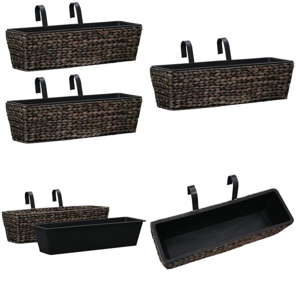 Plantekasser til haven 2 stk. Vandhyacint brun - Plantekasse - Plantekasser - Home & Living