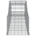 Miniatyrbillede 6 af 7: Buede gabionkurve 3 stk. 300x50x40/60 cm galvaniseret jern - Gabion-kurv - Gabion-kurve - Home & Living