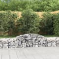 Miniatyrbillede 2 af 7: Buede gabionkurve 3 stk. 300x50x40/60 cm galvaniseret jern - Gabion-kurv - Gabion-kurve - Home & Living