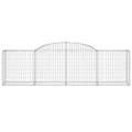 Miniatyrbillede 5 af 7: Buede gabionkurve 7 stk. 300x50x80/100 cm galvaniseret jern - Gabion-kurv - Gabion-kurve - Home & Living